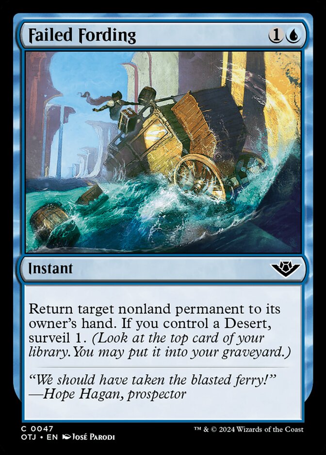 Failed Fording 47/286 (Outlaws of Thunder Junction)  - Foil | Good Games Morley