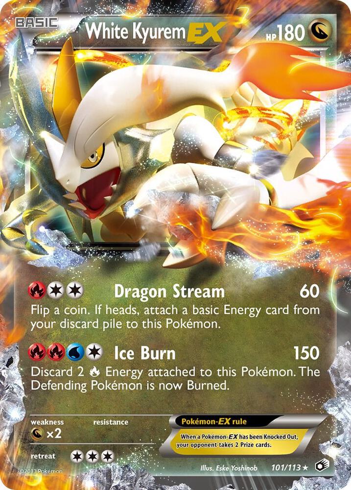 White Kyurem EX 101/113 (Legendary Treasures)  - Holofoil | Good Games Morley