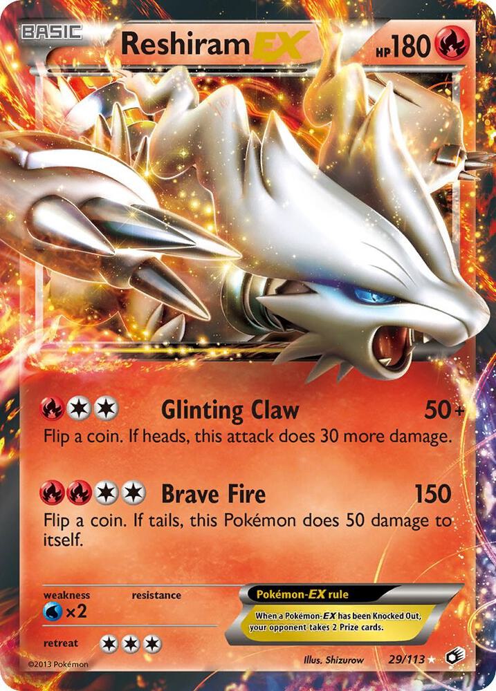 Reshiram EX 29/113 (Legendary Treasures)  - Holofoil | Good Games Morley