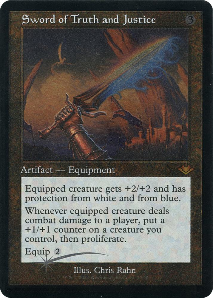 Sword of Truth and Justice 32 (Modern Horizons)  - Retro Etched Foil | Good Games Morley