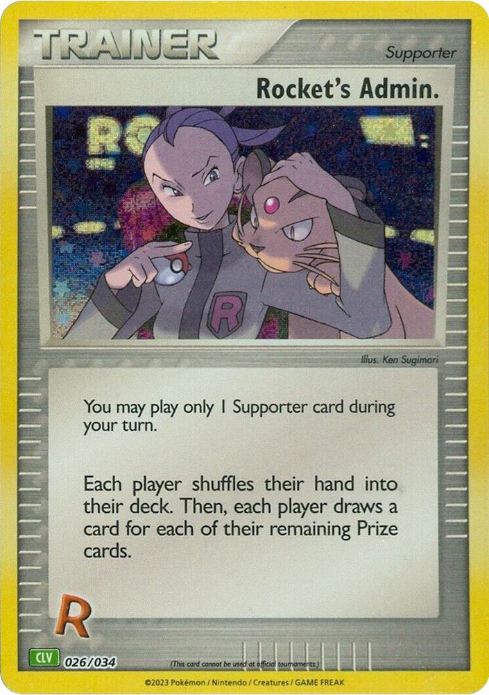Rockets Admin CLV 026/034 (Trading Card Game Classic)  - Holofoil | Good Games Morley