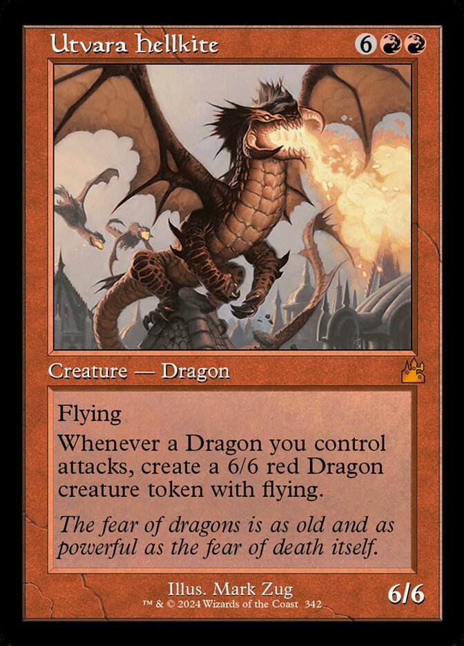 Utvara Hellkite 342/291 (Ravnica Remastered)  - Retro Foil | Good Games Morley