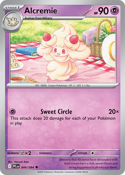 Alcremie 044/094 (ME02: Phantasmal Flames)  - Reverse Holofoil | Good Games Morley