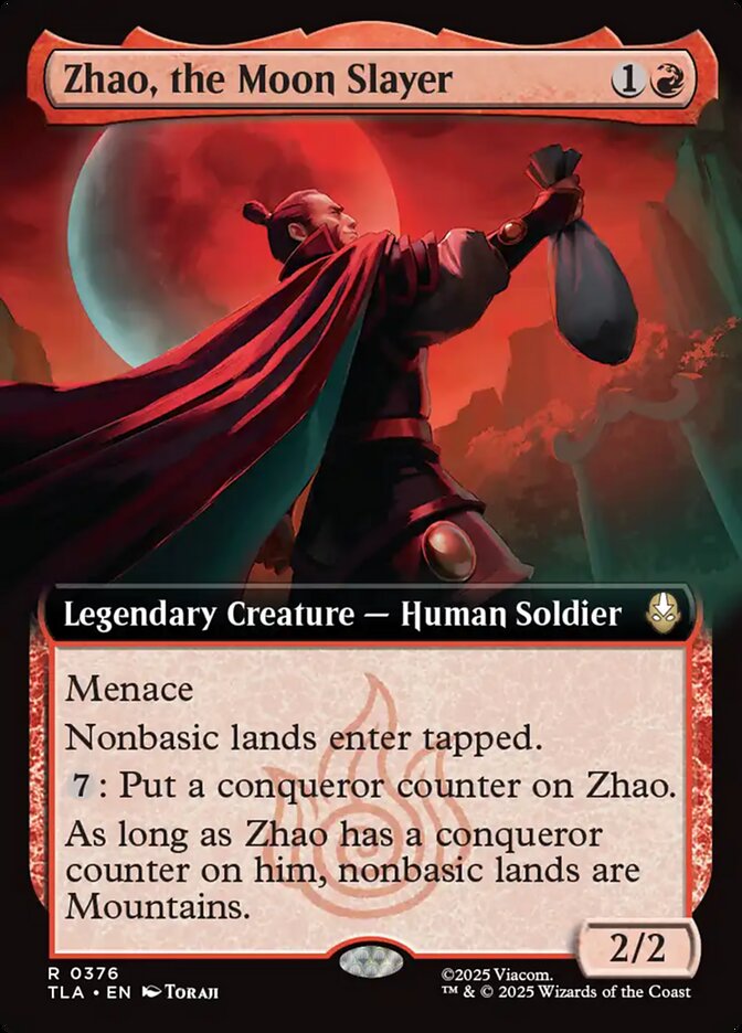 Zhao, the Moon Slayer 376/286 (Avatar: The Last Airbender)  - Extended Art Foil | Good Games Morley