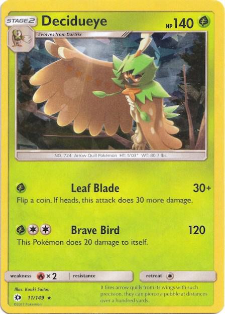 Decidueye 011/149 (Deck Exclusives)  - Cracked Ice Holofoil | Good Games Morley