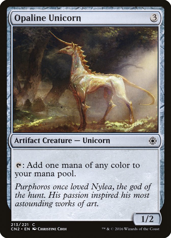 Opaline Unicorn 213/221 (Conspiracy: Take the Crown)  | Good Games Morley