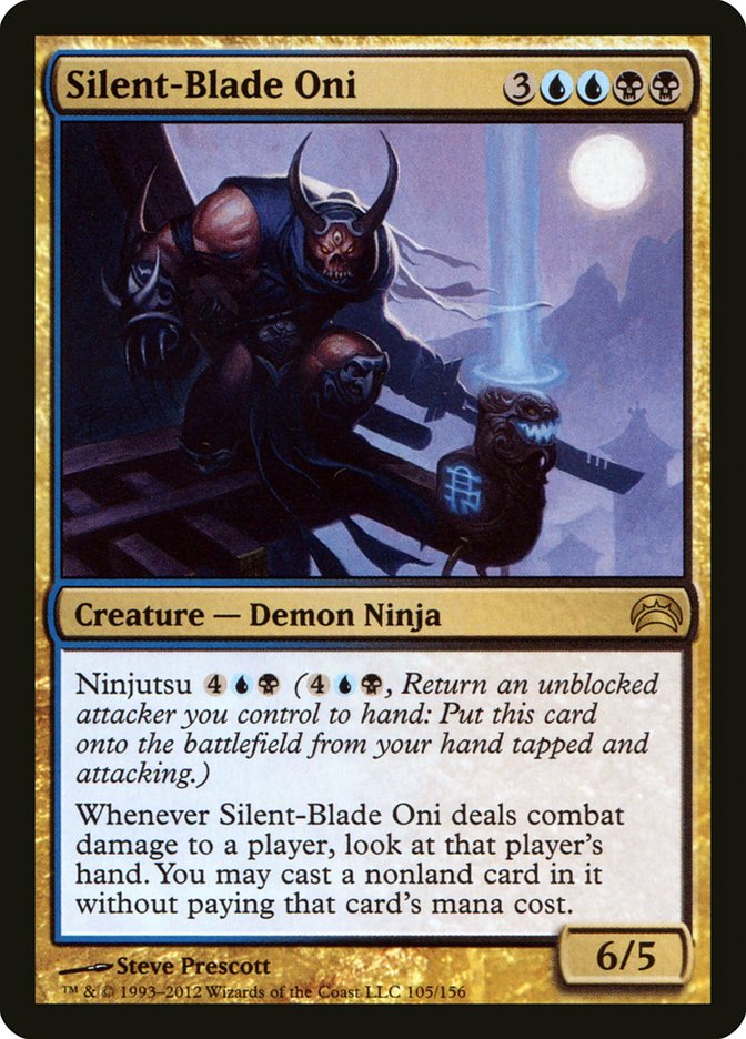 Silent-Blade Oni 105/156 (Planechase 2012)  | Good Games Morley