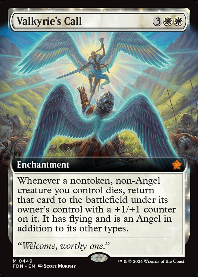 Valkyrie's Call 449/291 (Foundations)  - Extended Art | Good Games Morley