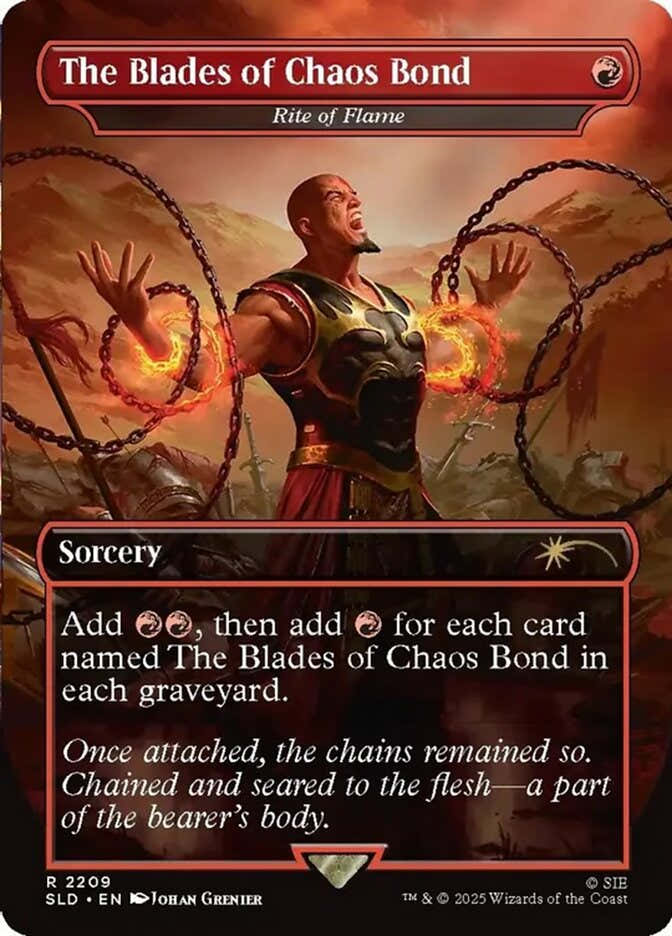 The Blades of Chaos Bond // Rite of Flame 2209 (Secret Lair Drop Series)  - Borderless | Good Games Morley