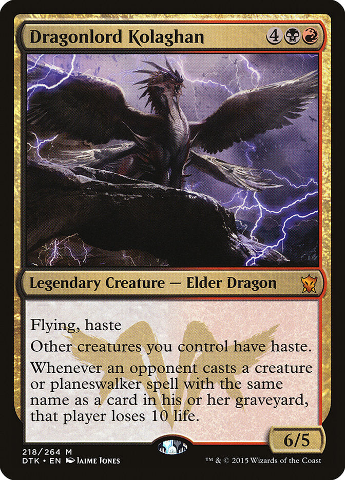 Dragonlord Kolaghan 218/264 (Dragons of Tarkir)  | Good Games Morley