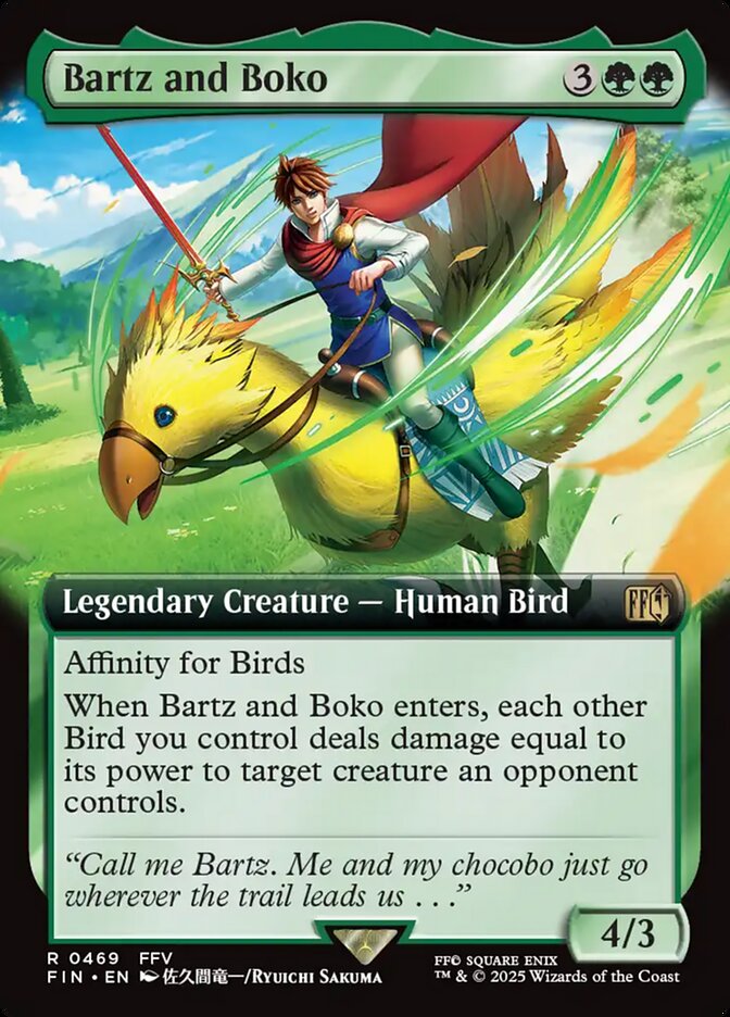 Bartz and Boko 469/309 (FINAL FANTASY)  - Extended Art | Good Games Morley