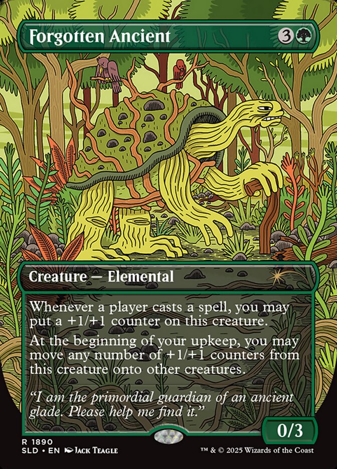 Forgotten Ancient 1890 (Secret Lair Drop Series)  - Borderless Rainbow Foil | Good Games Morley
