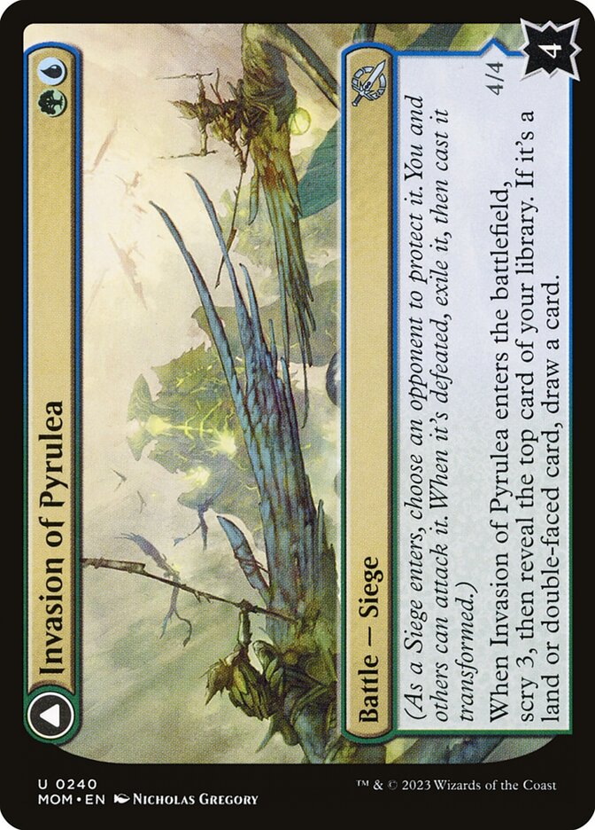 Invasion of Pyrulea // Gargantuan Slabhorn 240/291 (March of the Machine)  | Good Games Morley