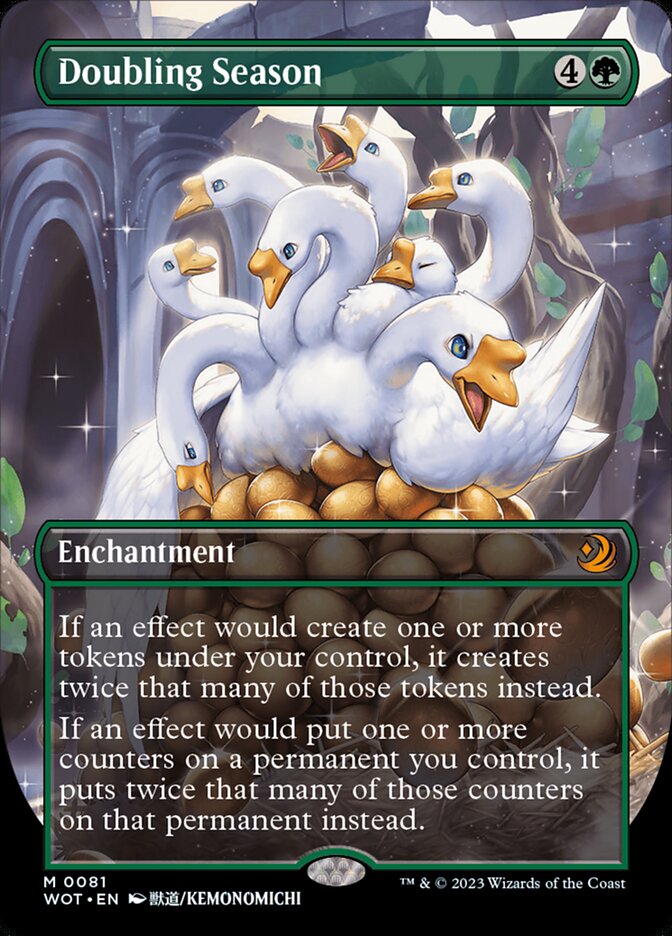 Doubling Season 81 (Wilds of Eldraine: Enchanting Tales)  - Borderless | Good Games Morley