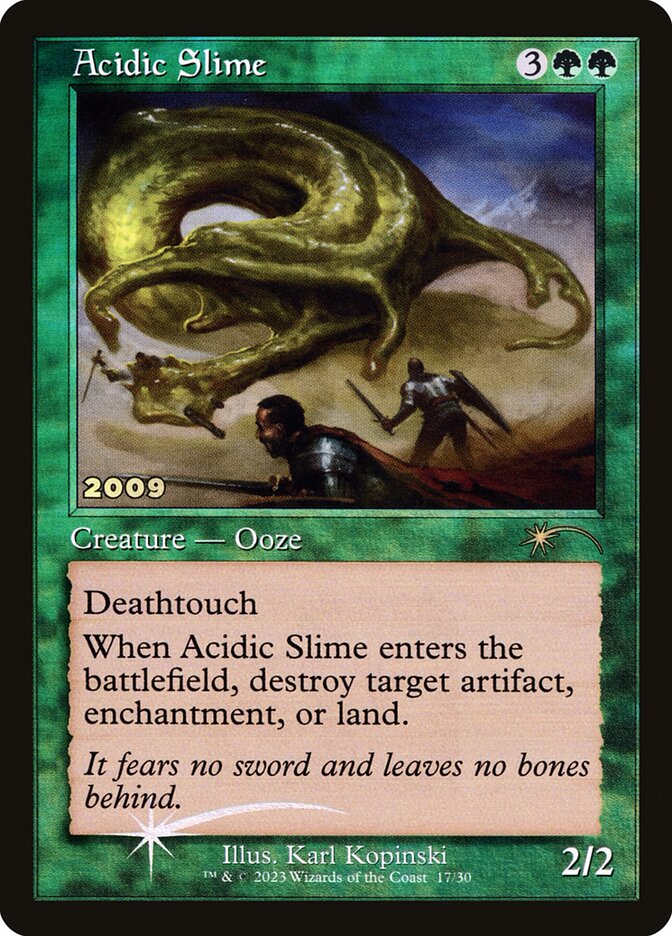 Acidic Slime 17 (30th Anniversary Promos)  - Foil | Good Games Morley