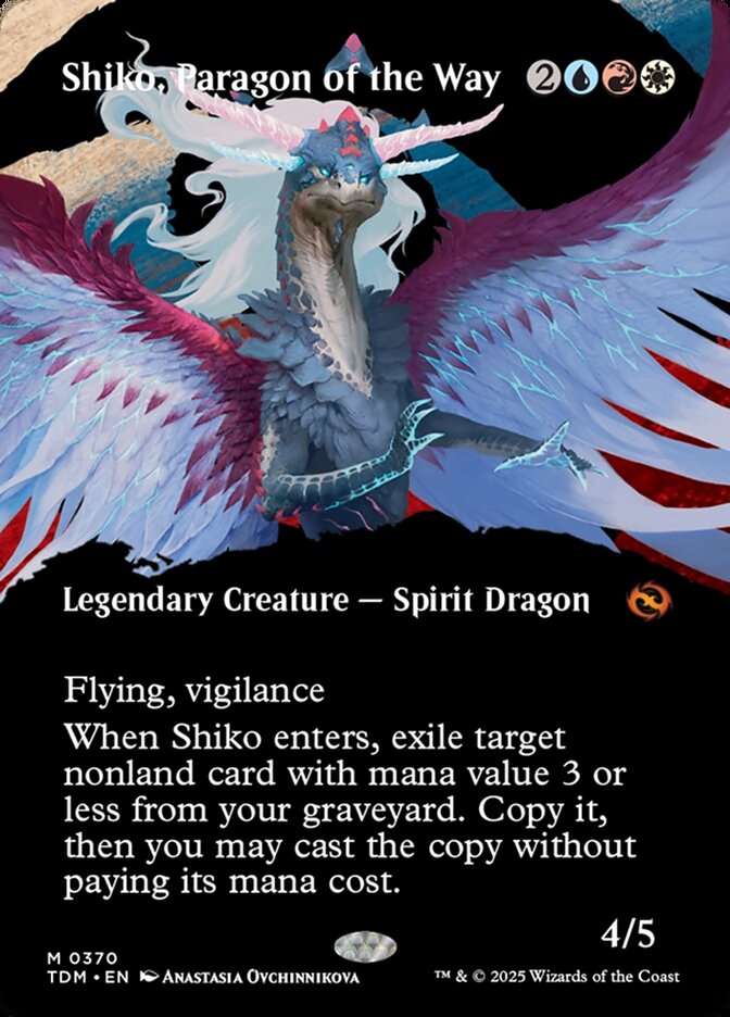 Shiko, Paragon of the Way 370/291 (Tarkir: Dragonstorm)  - Borderless | Good Games Morley