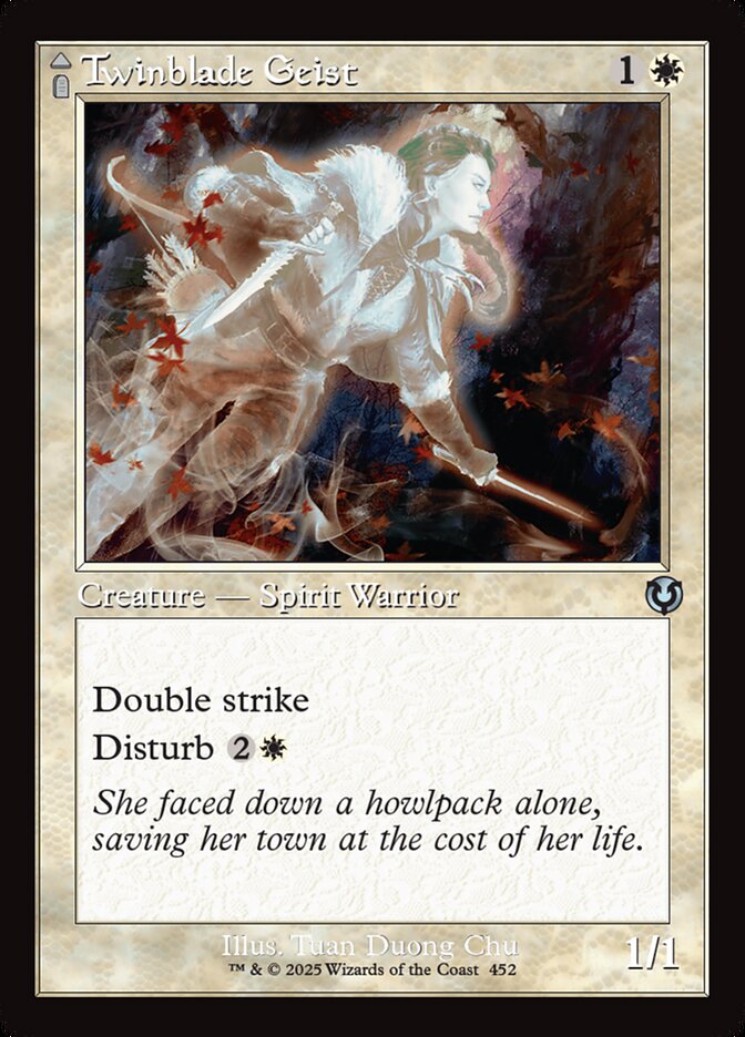 Twinblade Geist // Twinblade Invocation 452/287 (Innistrad Remastered)  - Retro | Good Games Morley