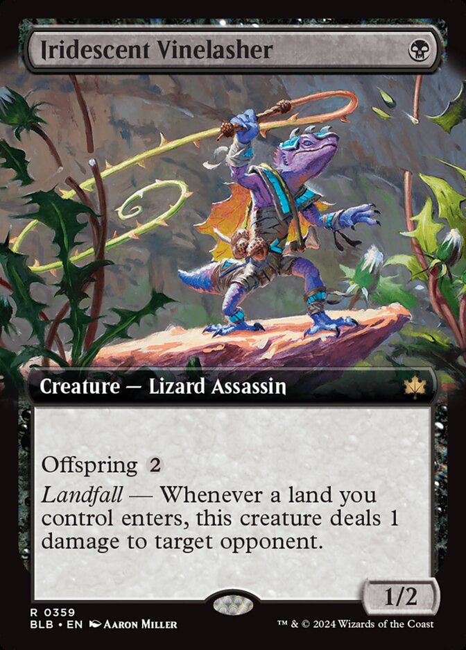 Iridescent Vinelasher 359/281 (Bloomburrow)  - Extended Art Foil | Good Games Morley