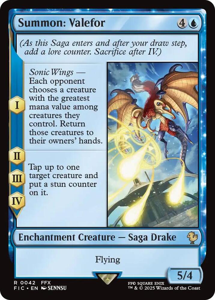 Summon: Valefor 42 (Commander: FINAL FANTASY)  - Surge Foil | Good Games Morley
