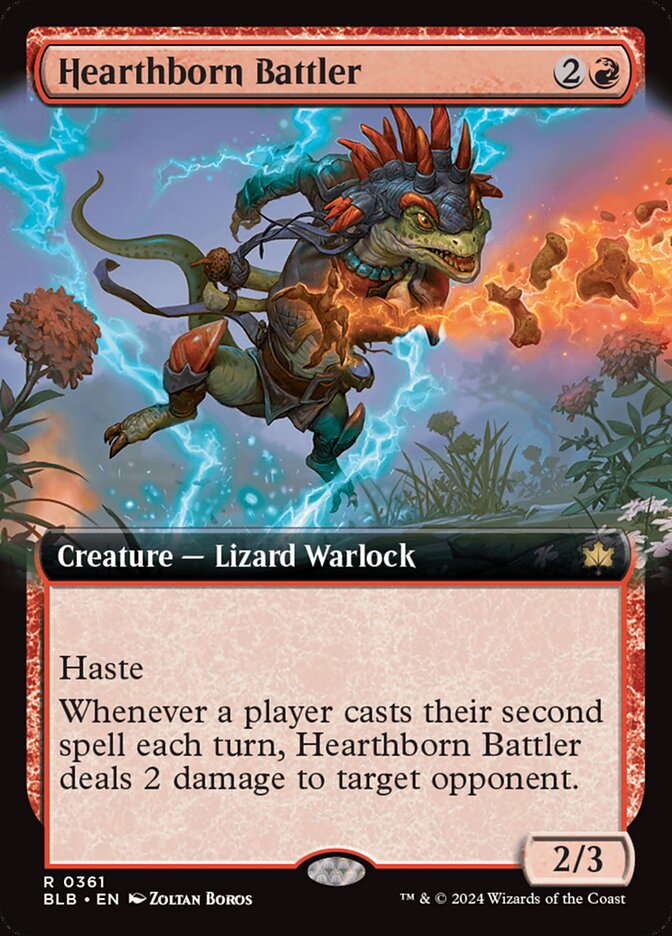 Hearthborn Battler 361/281 (Bloomburrow)  - Extended Art Foil | Good Games Morley
