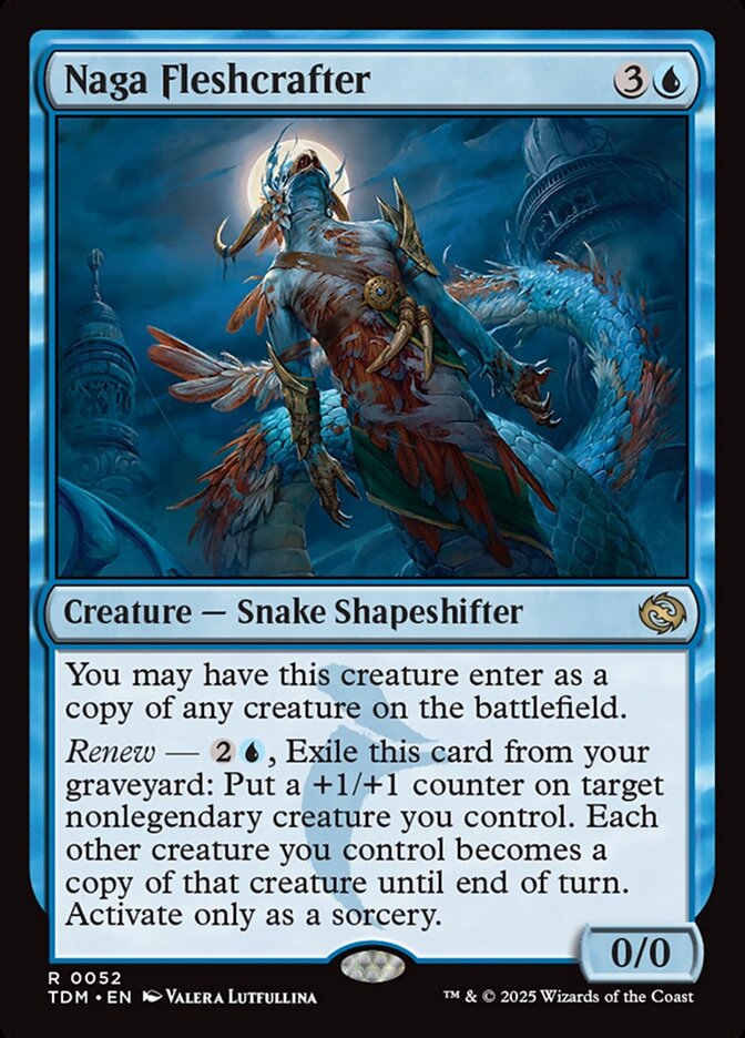 Naga Fleshcrafter 52/291 (Tarkir: Dragonstorm)  - Foil | Good Games Morley