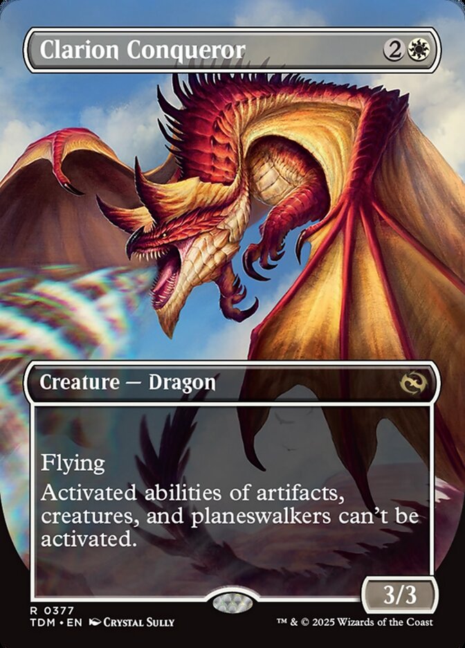 Clarion Conqueror 377 (Tarkir: Dragonstorm)  - Borderless | Good Games Morley
