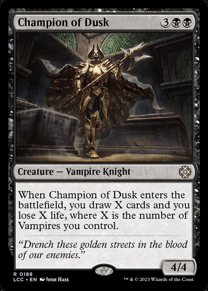 Champion of Dusk 188/370 (Commander: The Lost Caverns of Ixalan)  | Good Games Morley