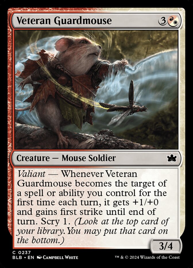 Veteran Guardmouse 237 (Bloomburrow)  | Good Games Morley