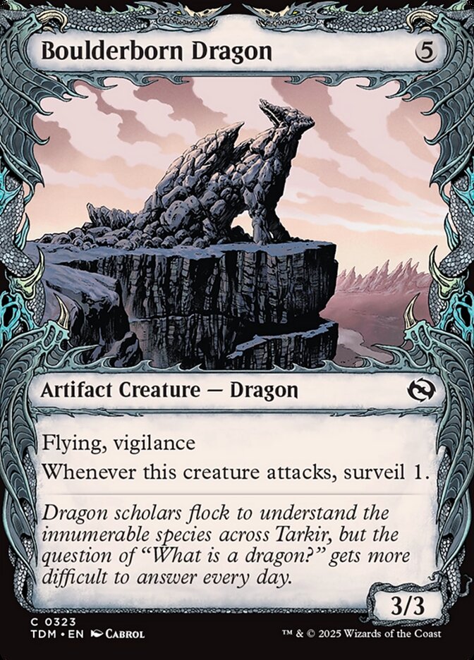 Boulderborn Dragon 323/291 (Tarkir: Dragonstorm)  - Showcase | Good Games Morley