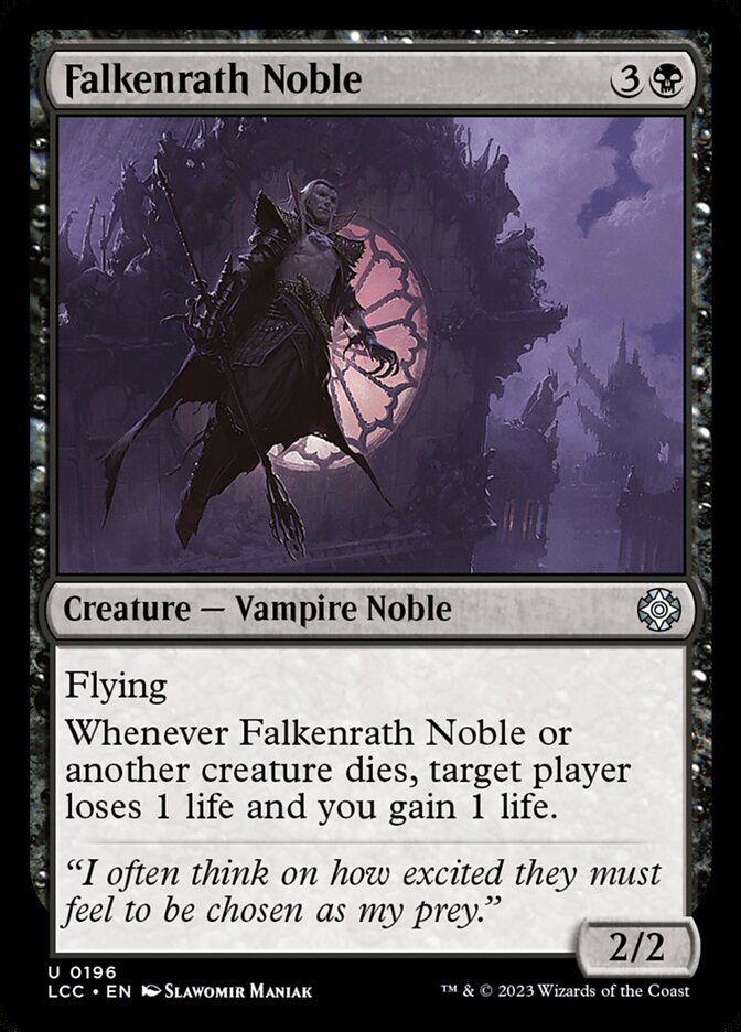 Falkenrath Noble 196 (Commander: The Lost Caverns of Ixalan)  | Good Games Morley