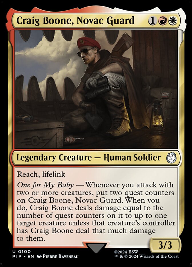 Craig Boone, Novac Guard 100/326 (Universes Beyond: Fallout)  - Foil | Good Games Morley