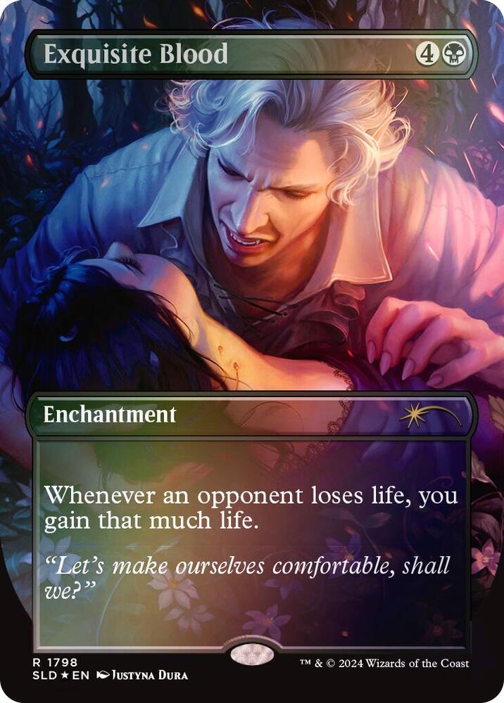 Exquisite Blood 1798 (Secret Lair Drop Series)  - Borderless Rainbow Foil | Good Games Morley