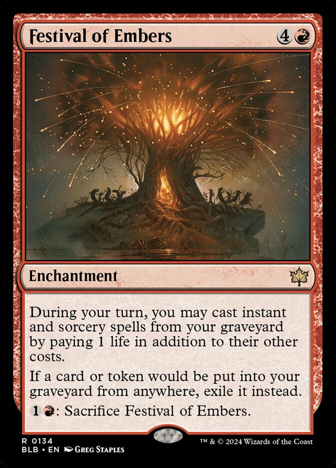 Festival of Embers 134 (Bloomburrow)  - Foil | Good Games Morley