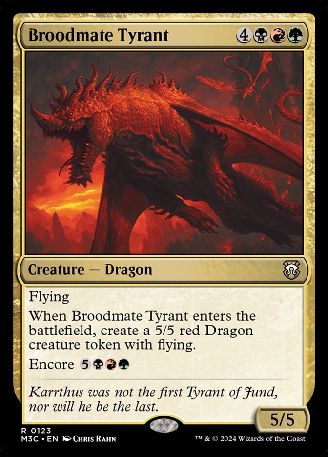 Broodmate Tyrant 123/411 (Commander: Modern Horizons 3)  | Good Games Morley