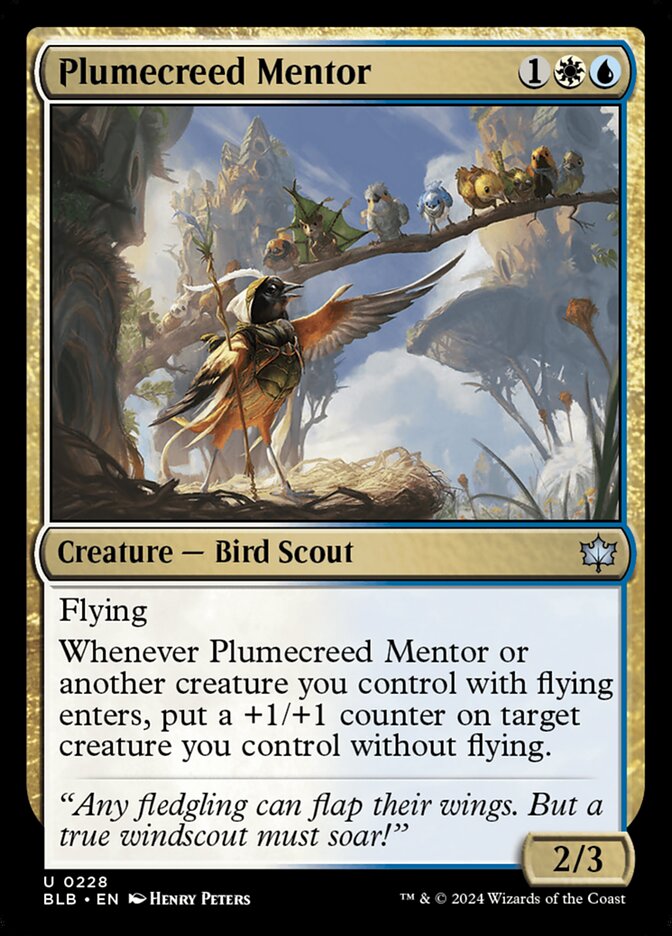 Plumecreed Mentor 228 (Bloomburrow)  - Foil | Good Games Morley