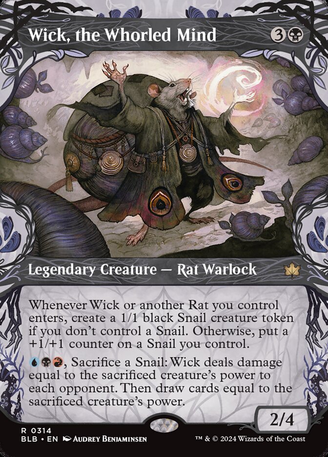 Wick, the Whorled Mind 314 (Bloomburrow)  - Showcase Foil | Good Games Morley