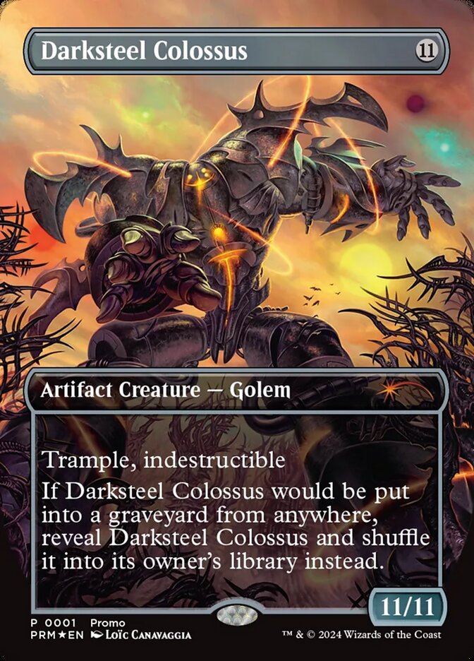 Darksteel Colossus 1 (Unique and Miscellaneous Promos)  - Borderless Foil | Good Games Morley