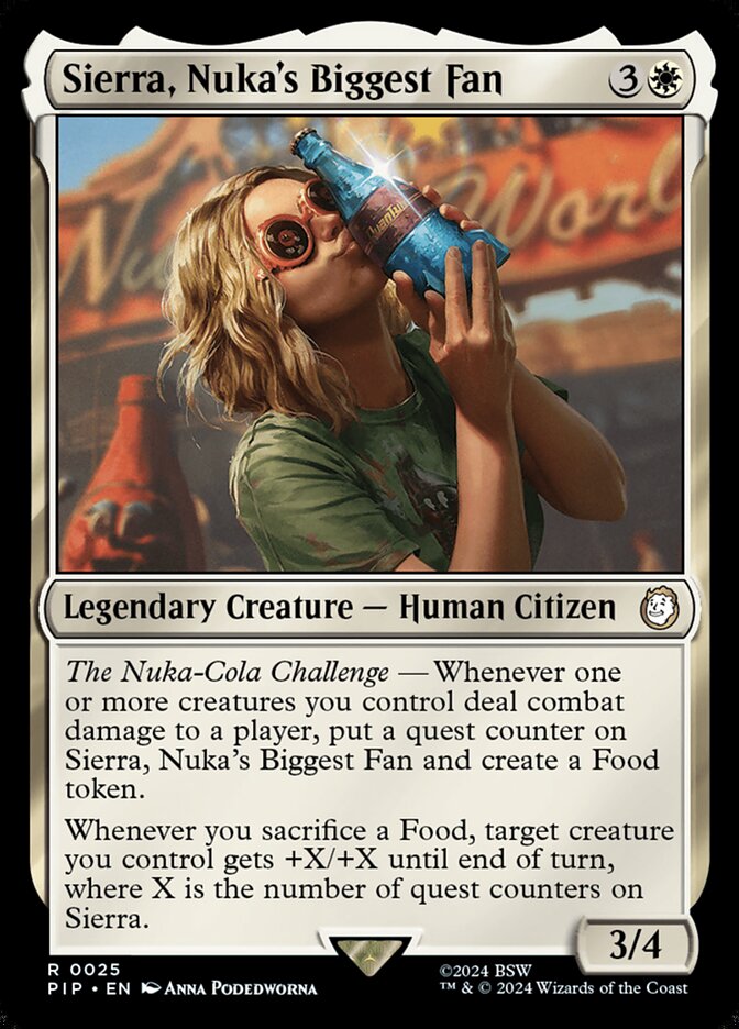 Sierra, Nuka's Biggest Fan 25/326 (Universes Beyond: Fallout)  | Good Games Morley