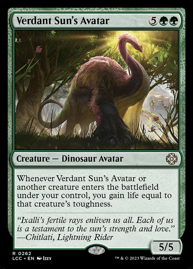 Verdant Sun's Avatar 262/370 (Commander: The Lost Caverns of Ixalan)  | Good Games Morley