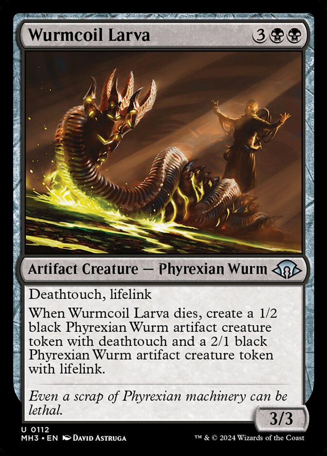 Wurmcoil Larva 112/319 (Modern Horizons 3)  - Foil | Good Games Morley