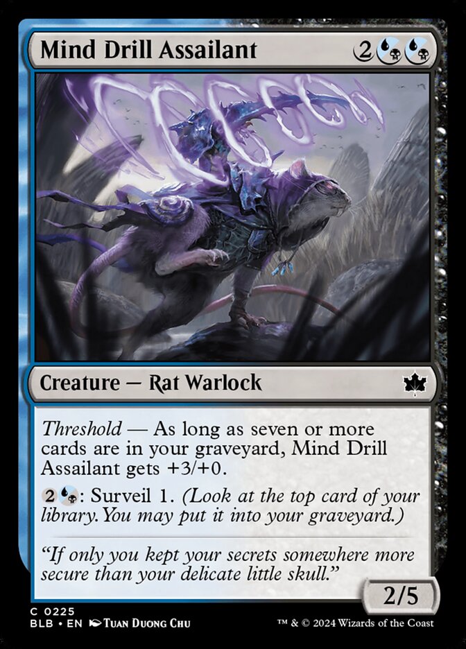 Mind Drill Assailant 225 (Bloomburrow)  - Foil | Good Games Morley