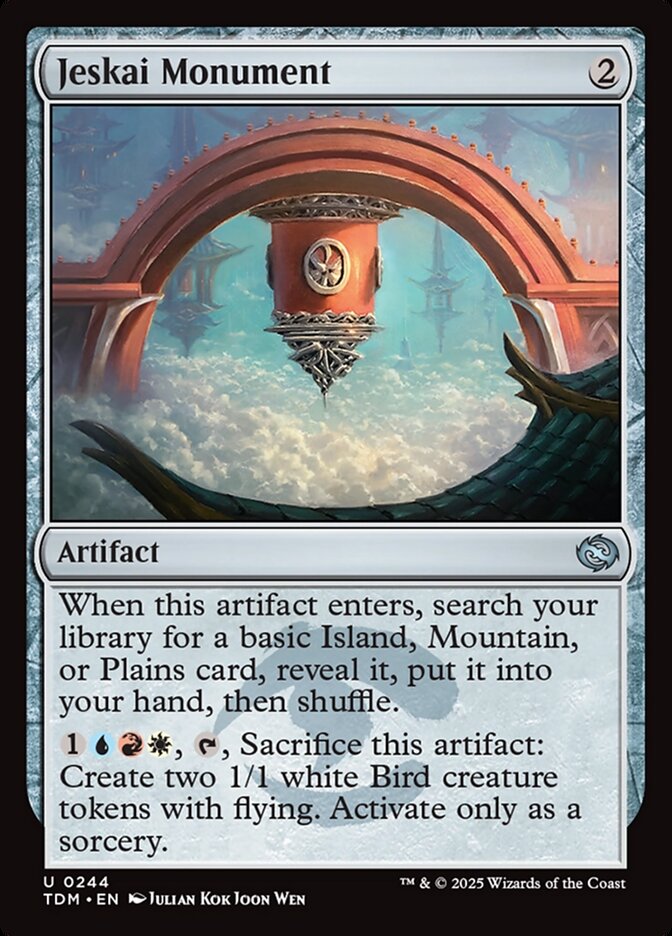 Jeskai Monument 244 (Tarkir: Dragonstorm)  - Foil | Good Games Morley