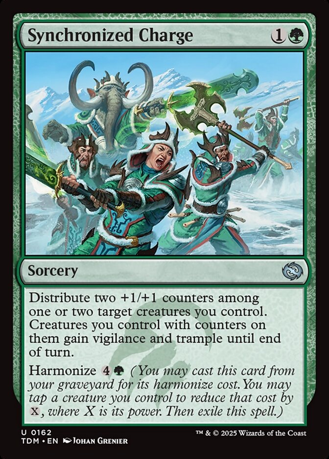 Synchronized Charge 162 (Tarkir: Dragonstorm)  - Foil | Good Games Morley