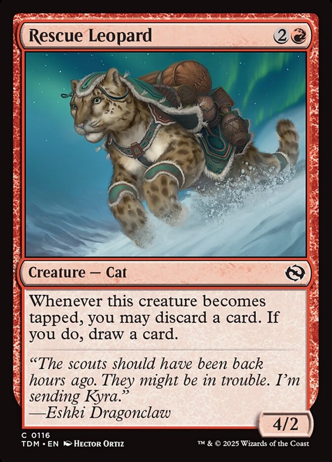 Rescue Leopard 116/291 (Tarkir: Dragonstorm)  - Foil | Good Games Morley