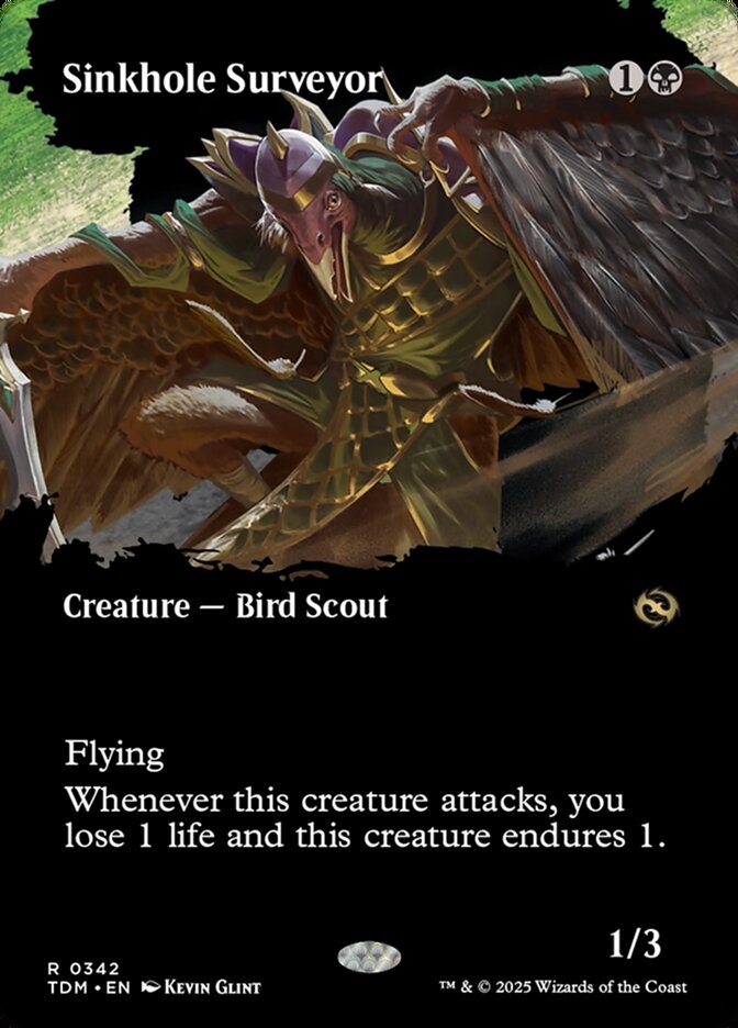 Sinkhole Surveyor 342/291 (Tarkir: Dragonstorm)  - Borderless Foil | Good Games Morley
