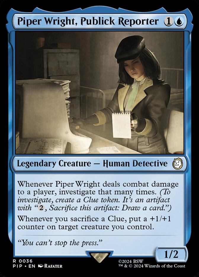 Piper Wright, Publick Reporter 36 (Universes Beyond: Fallout)  | Good Games Morley