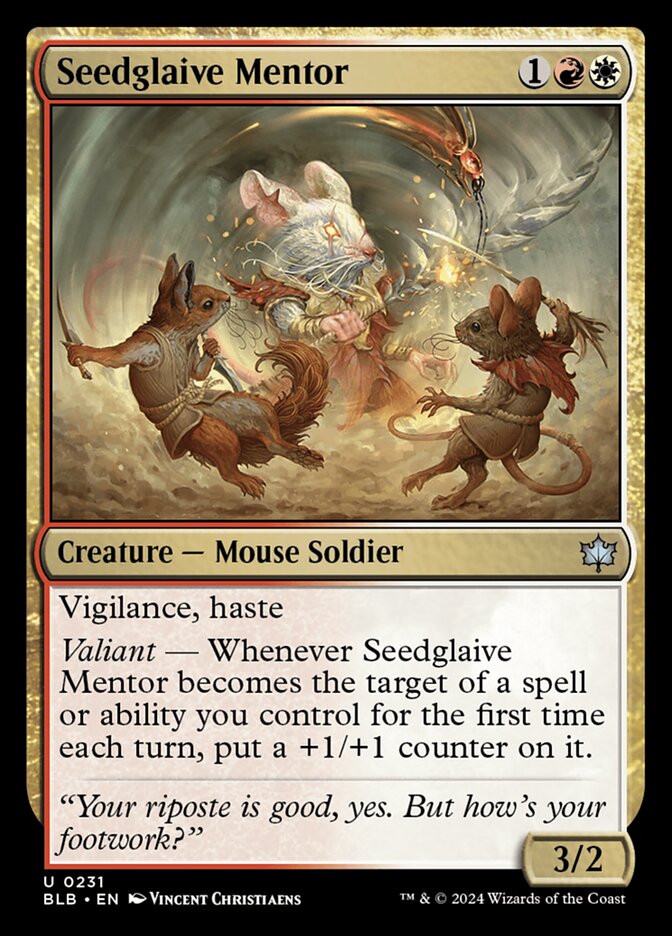 Seedglaive Mentor 231 (Bloomburrow)  | Good Games Morley