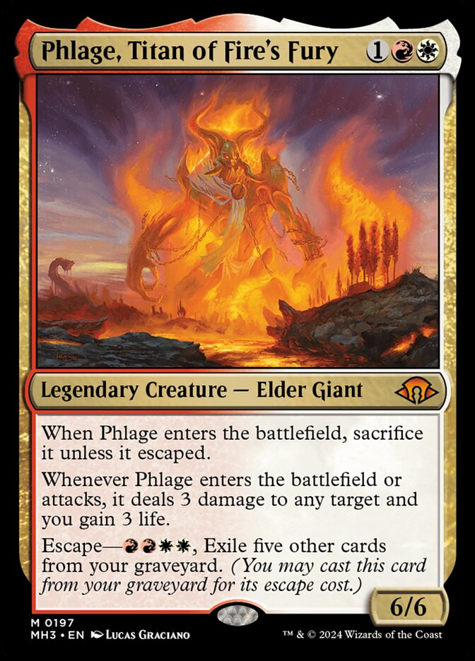 Phlage, Titan of Fire's Fury 197 (Modern Horizons 3)  - Foil | Good Games Morley