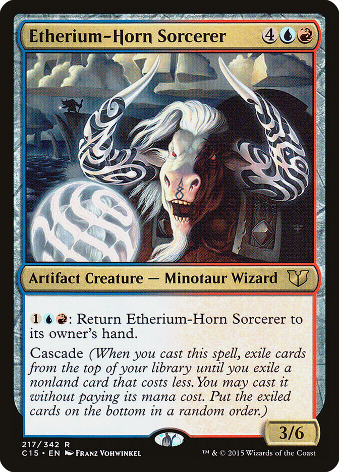 Etherium-Horn Sorcerer 217/342 (Commander 2015)  | Good Games Morley