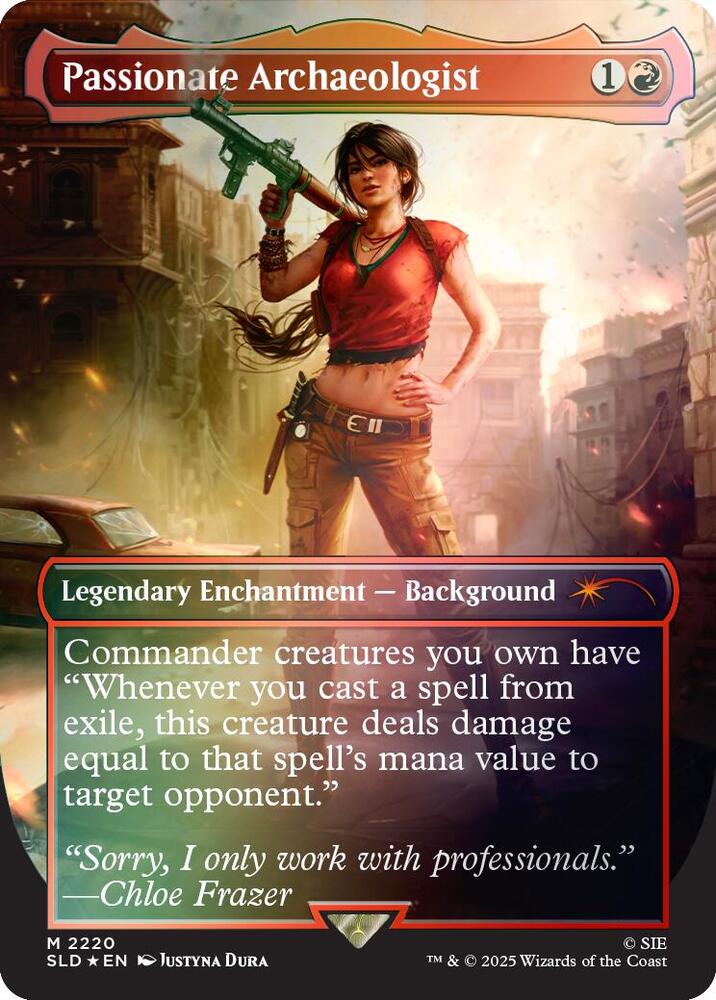 Passionate Archaeologist 2220 (Secret Lair Drop Series)  - Borderless Rainbow Foil | Good Games Morley